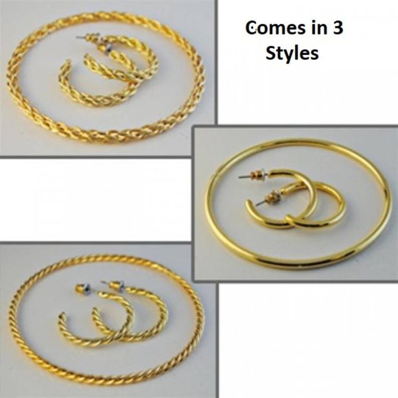 Elegant Bracelet hoop earrings sets CHOICE NWT - Picture 1 of 4